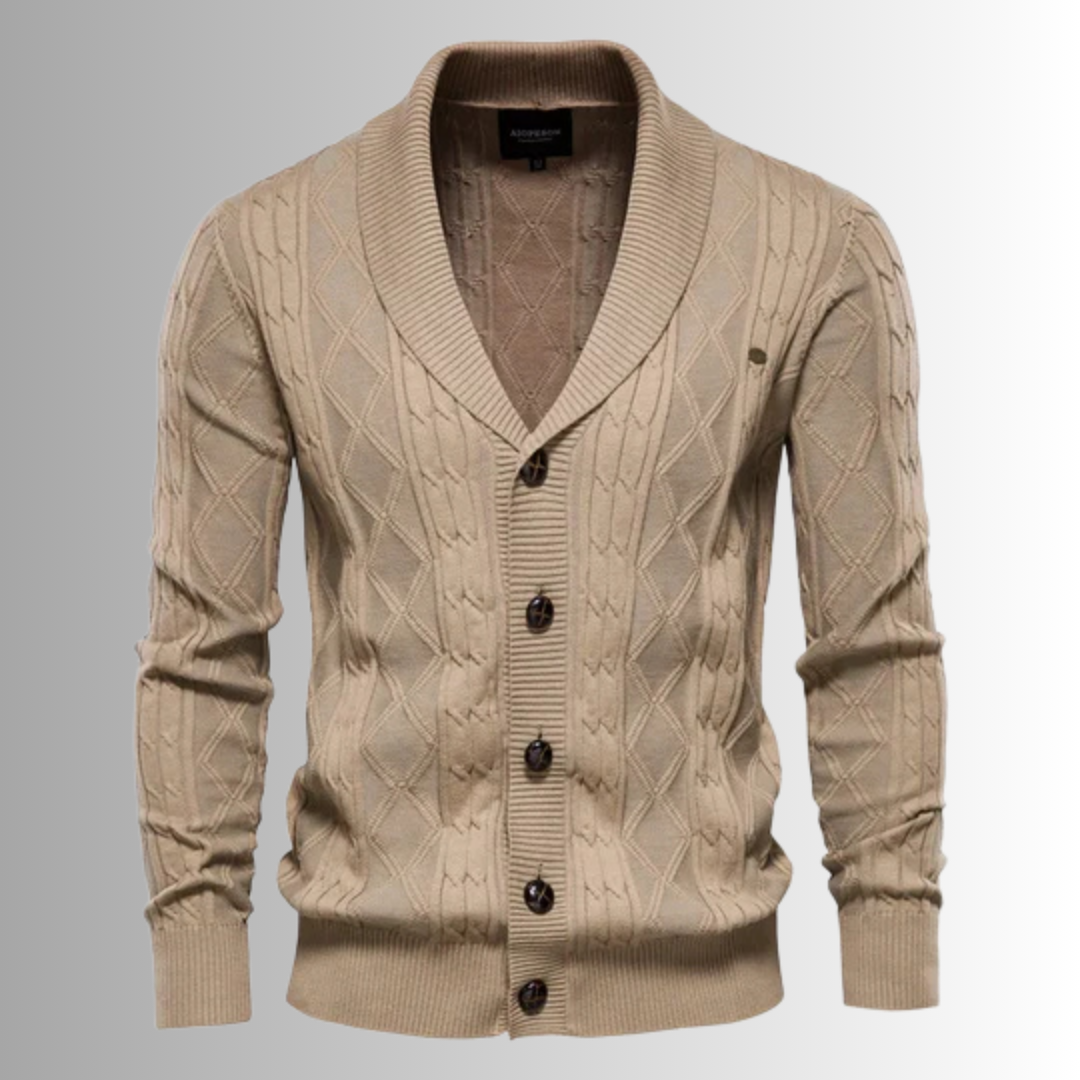 La Voire™ | Herre Cardigan med Knapper