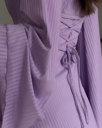 Elegant Strikket Maxi Kjole