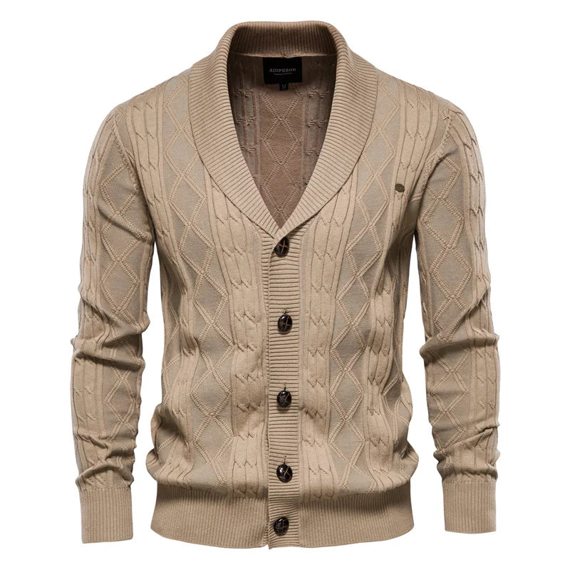 La Voire™ | Herre Cardigan med Knapper