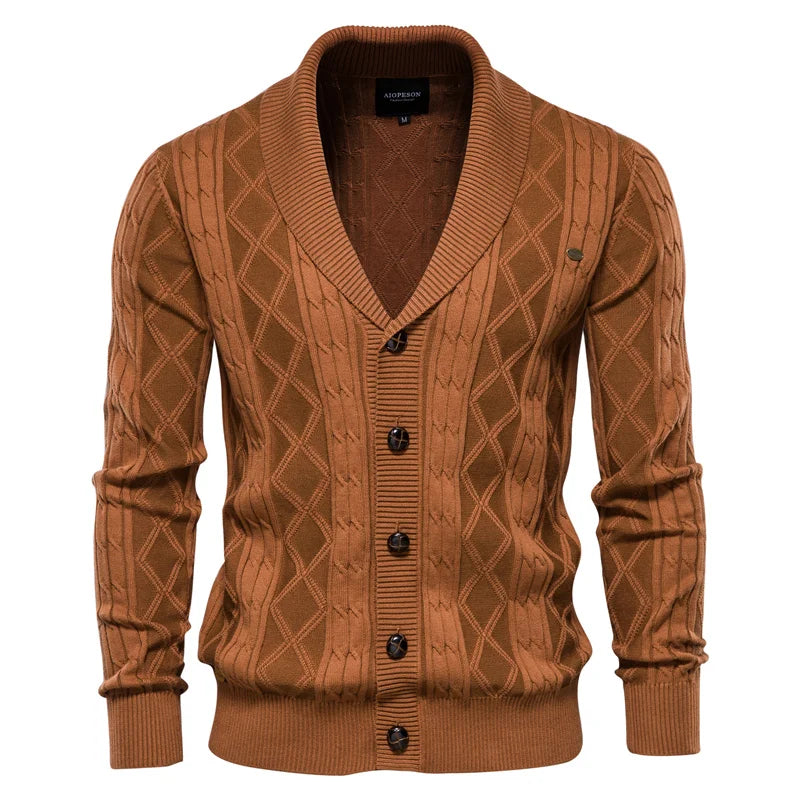 La Voire™ | Herre Cardigan med Knapper
