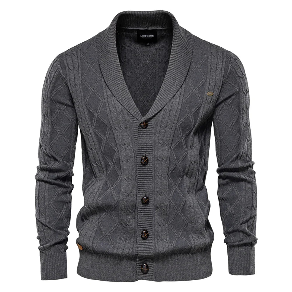 La Voire™ | Herre Cardigan med Knapper