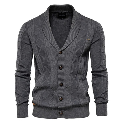 La Voire™ | Herre Cardigan med Knapper