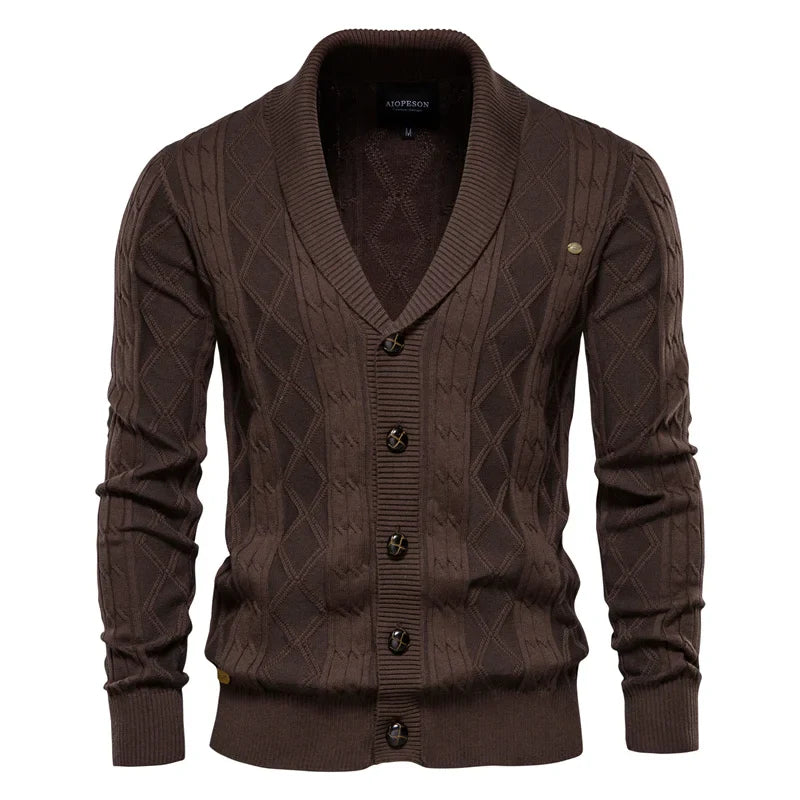 La Voire™ | Herre Cardigan med Knapper