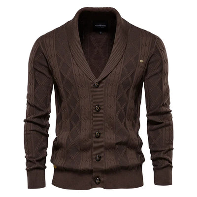 La Voire™ | Herre Cardigan med Knapper