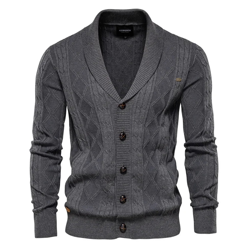 La Voire™ | Herre Cardigan med Knapper