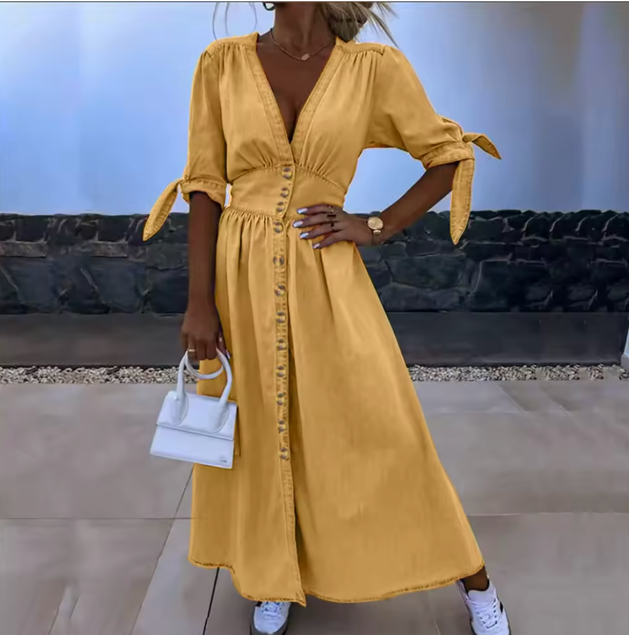 Ivanka | Stralende Denim-jurk