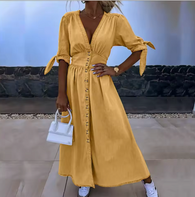 Ivanka | Stralende Denim-jurk