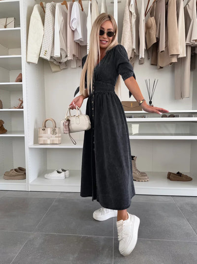 Ivanka | Stralende Denim-jurk