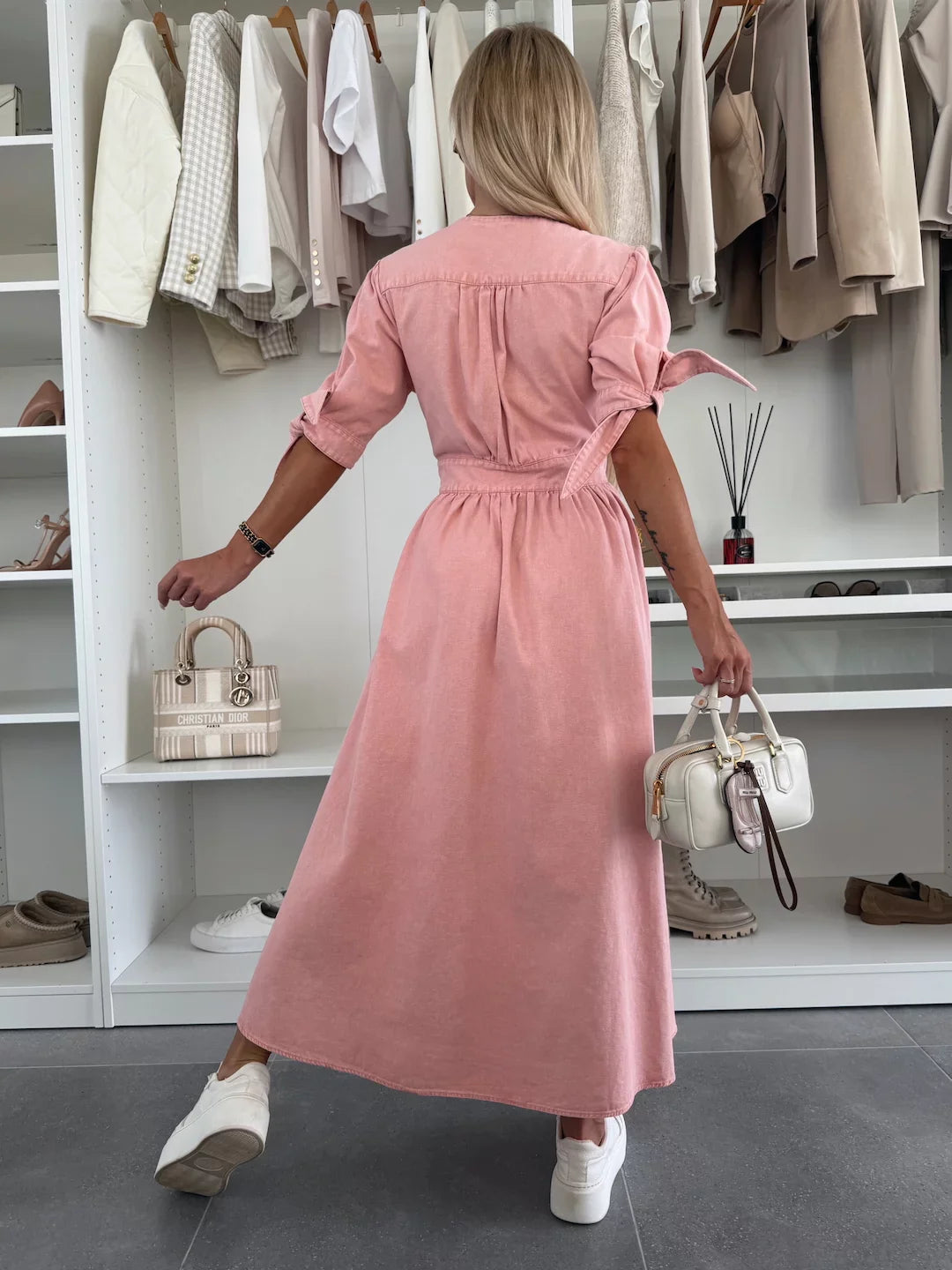 Ivanka | Stralende Denim-jurk
